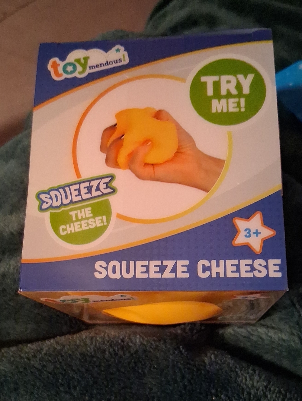 Toy Mendous Squeeze Cheese — Yellow Kids Sensory Toy